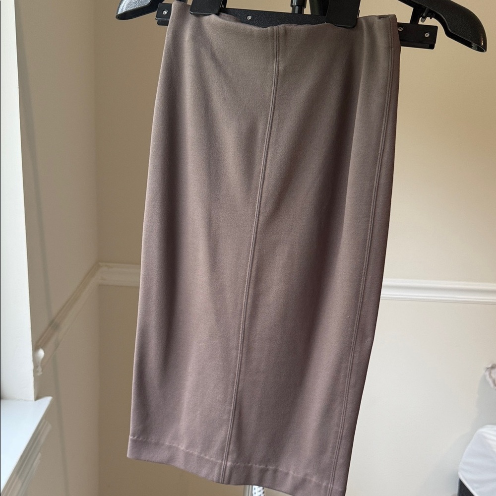 Wilfred Taupe Midi Pencil Skirt